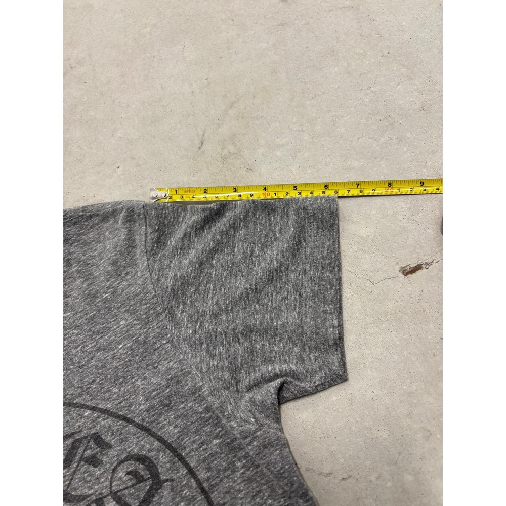 Chrome Hearts Heather Grey V-Neck T-Shirt Horseshoe Cross Logo Large Made in USA - Picture 11 of 13